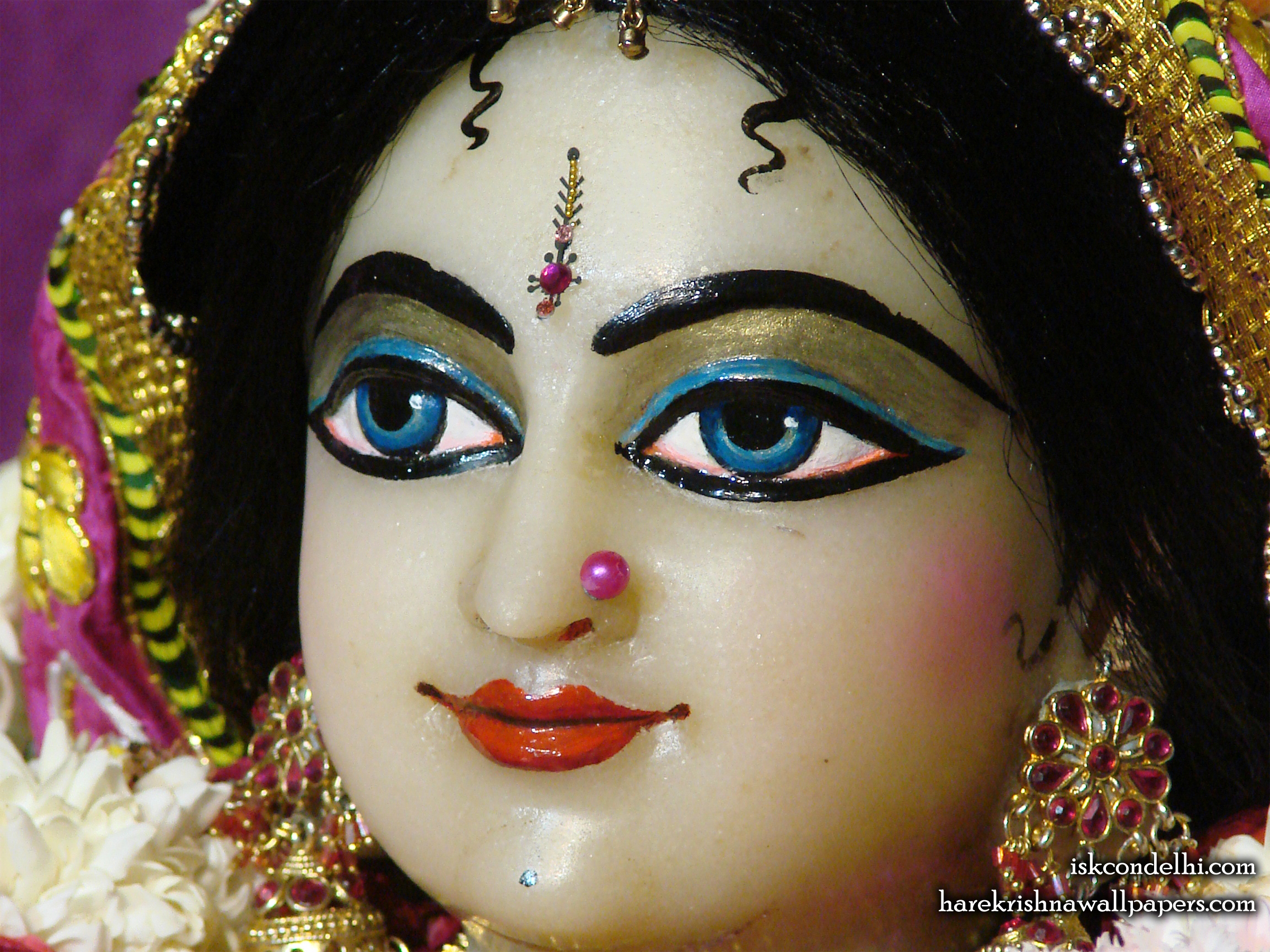Sri Radha Close up Wallpaper (006) Size 2400x1800 Download