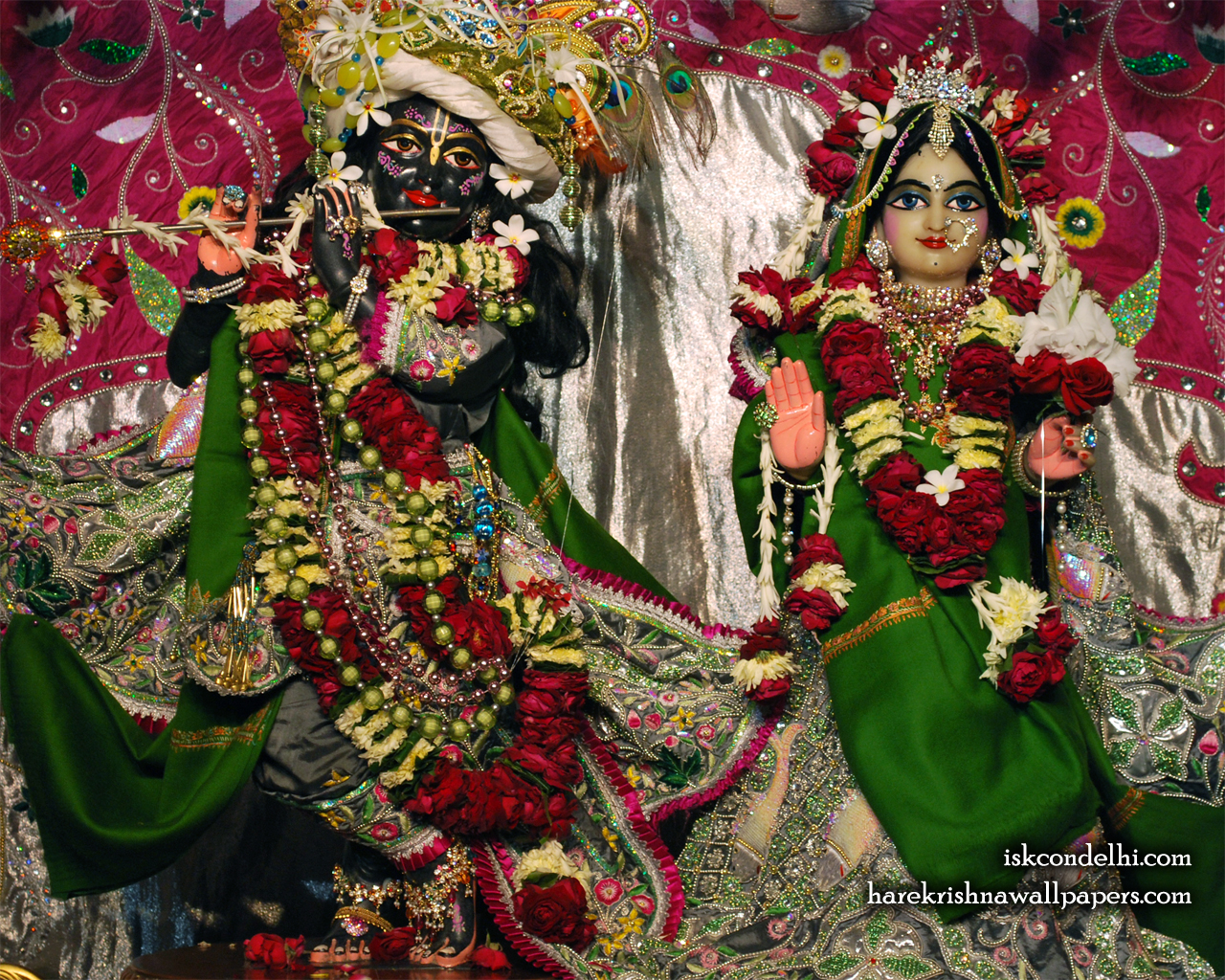 Sri Sri Radha Parthasarathi Wallpaper (006) Size 1280x1024 Download