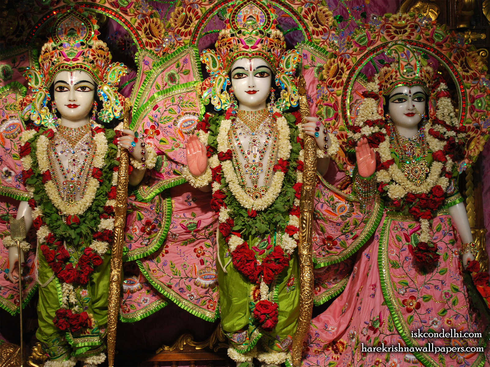 Sri Sri Sita Rama Laxman Wallpaper (006) Size1600x1200 Download