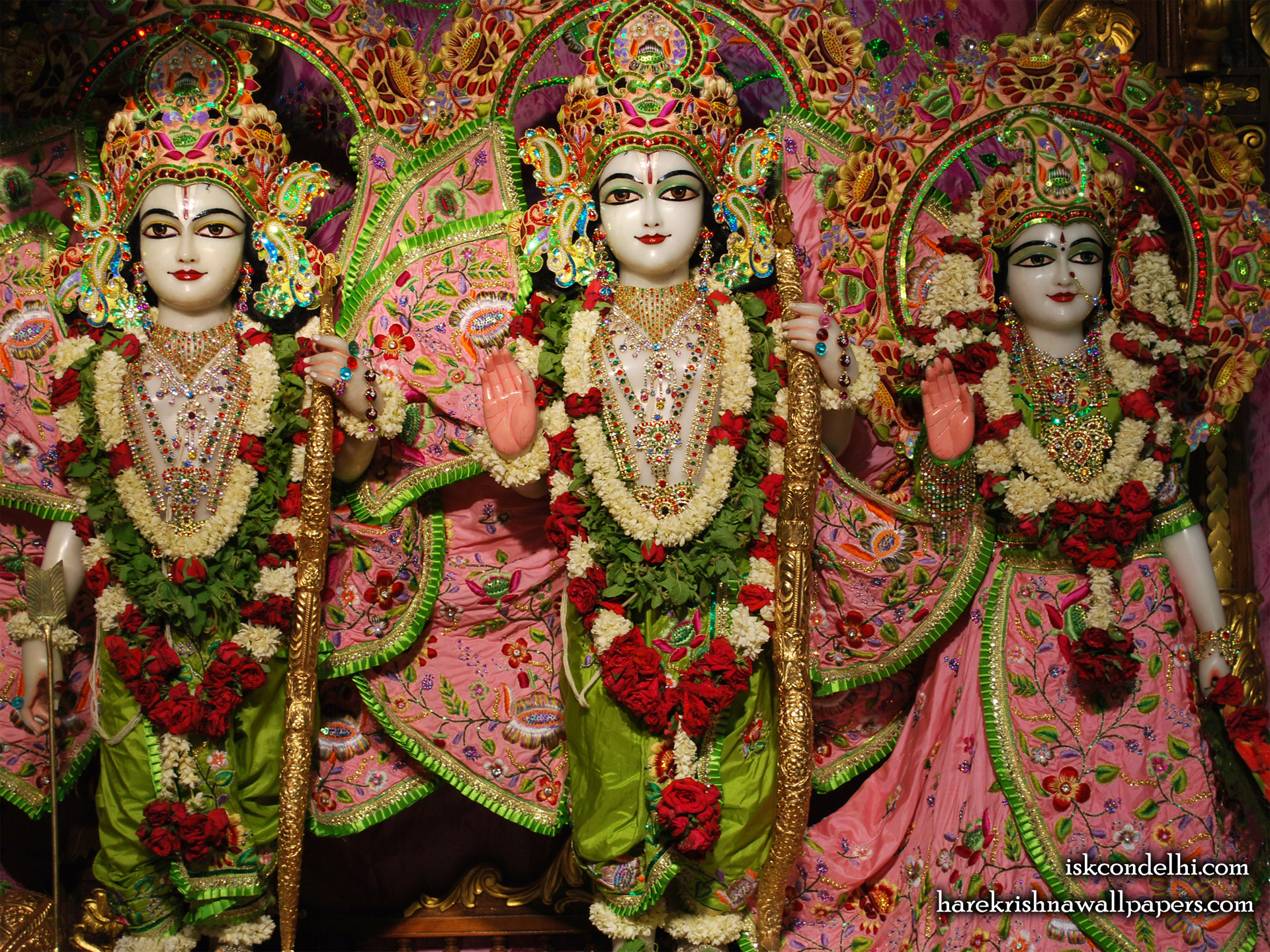 Sri Sri Sita Rama Laxman Wallpaper (006) Size 1920x1440 Download