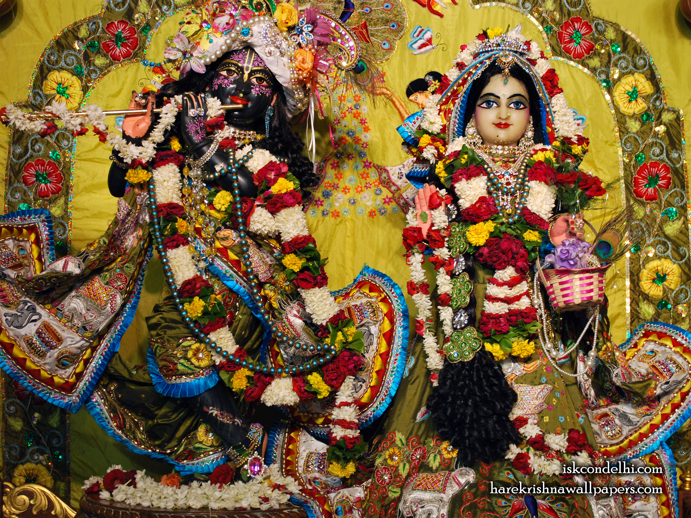Sri Sri Radha Parthasarathi Wallpaper (007) Size 2400x1800 Download