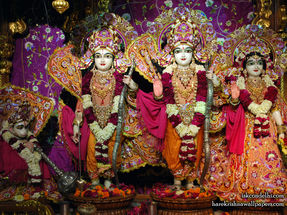 Sri Sri Sita Rama Laxman Hanuman Wallpaper (008) Size 1152x864 Download
