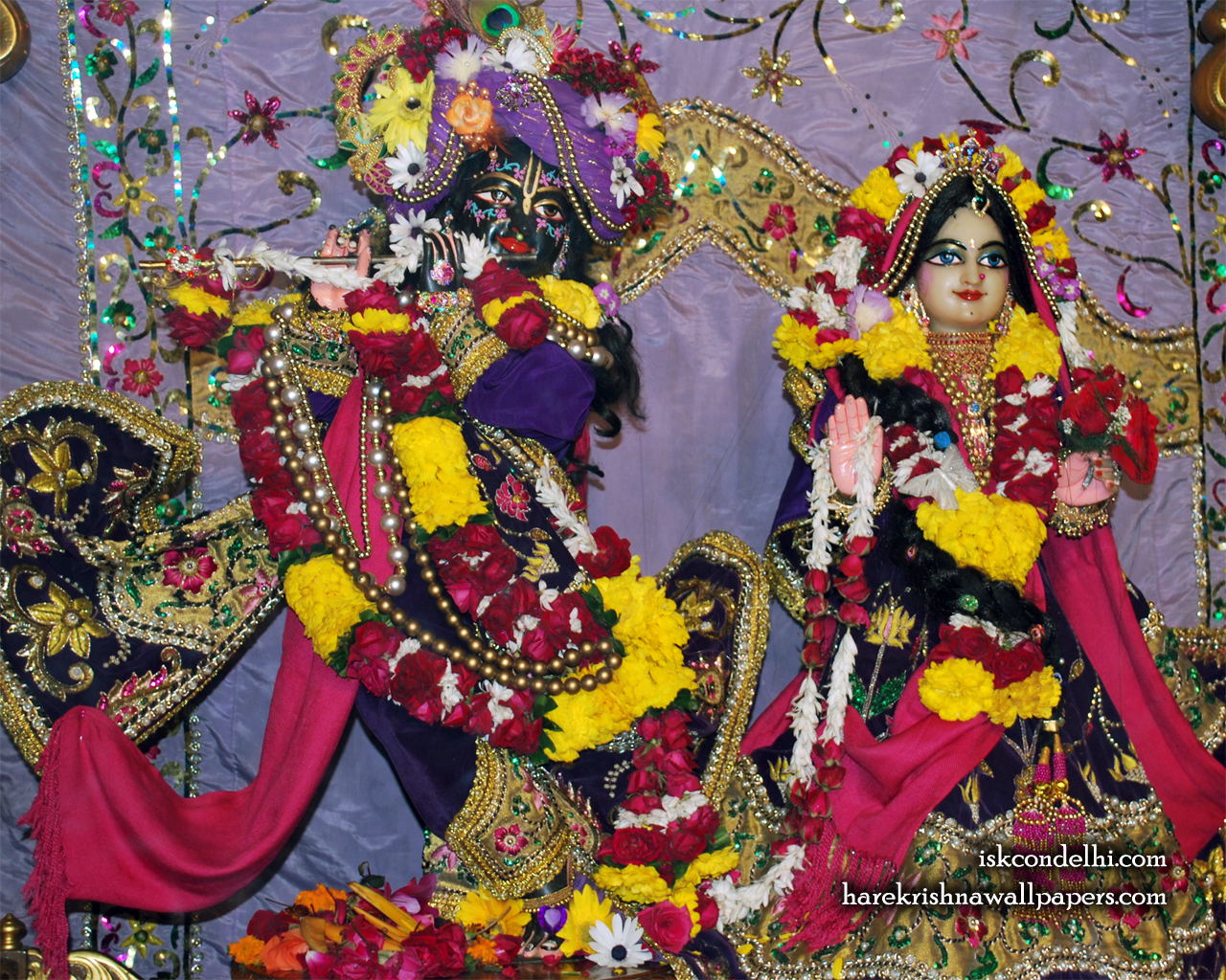 Sri Sri Radha Parthasarathi Wallpaper (009) Size 1280x1024 Download