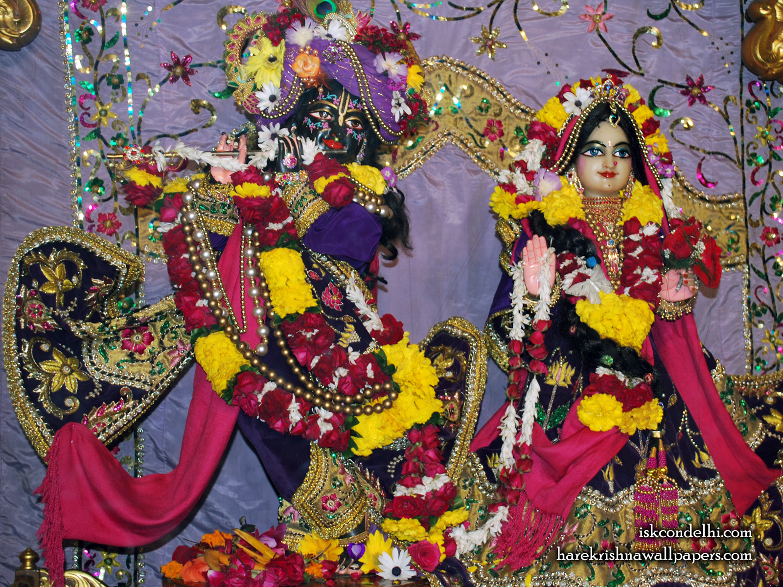 Sri Sri Radha Parthasarathi Wallpaper (009) Size1600x1200 Download