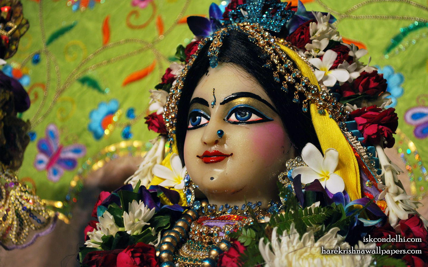 Sri Radha Close up Wallpaper (010) Size 1440x900 Download