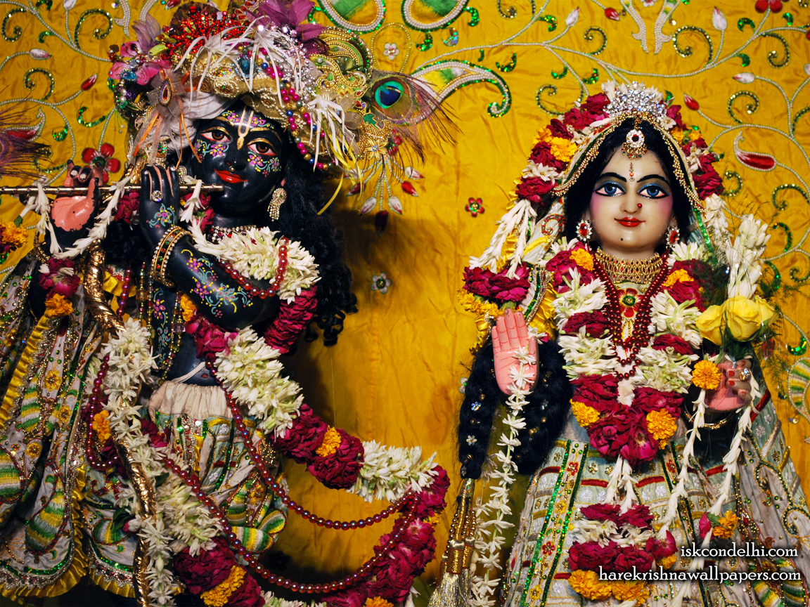 Sri Sri Radha Parthasarathi Close up Wallpaper (010) Size 1152x864 Download