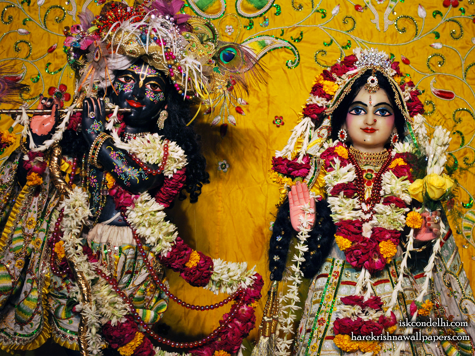 Sri Sri Radha Parthasarathi Close up Wallpaper (010) Size1600x1200 Download