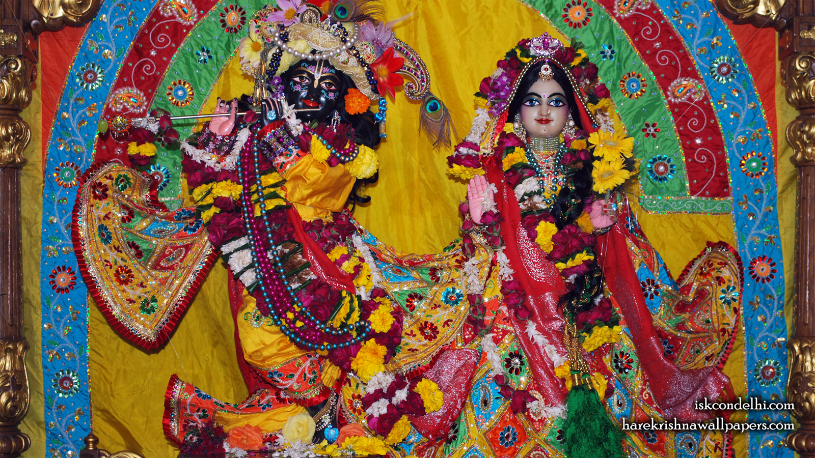 Sri Sri Radha Parthasarathi Wallpaper (011) Size 1600x900 Download
