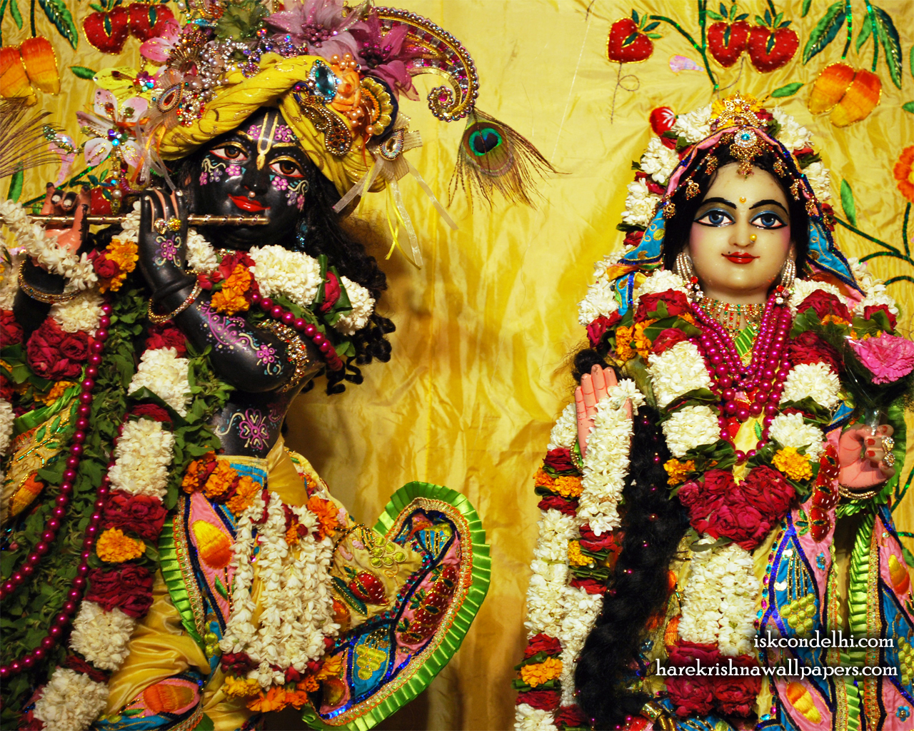 Sri Sri Radha Parthasarathi Close up Wallpaper (011) Size 1280x1024 Download