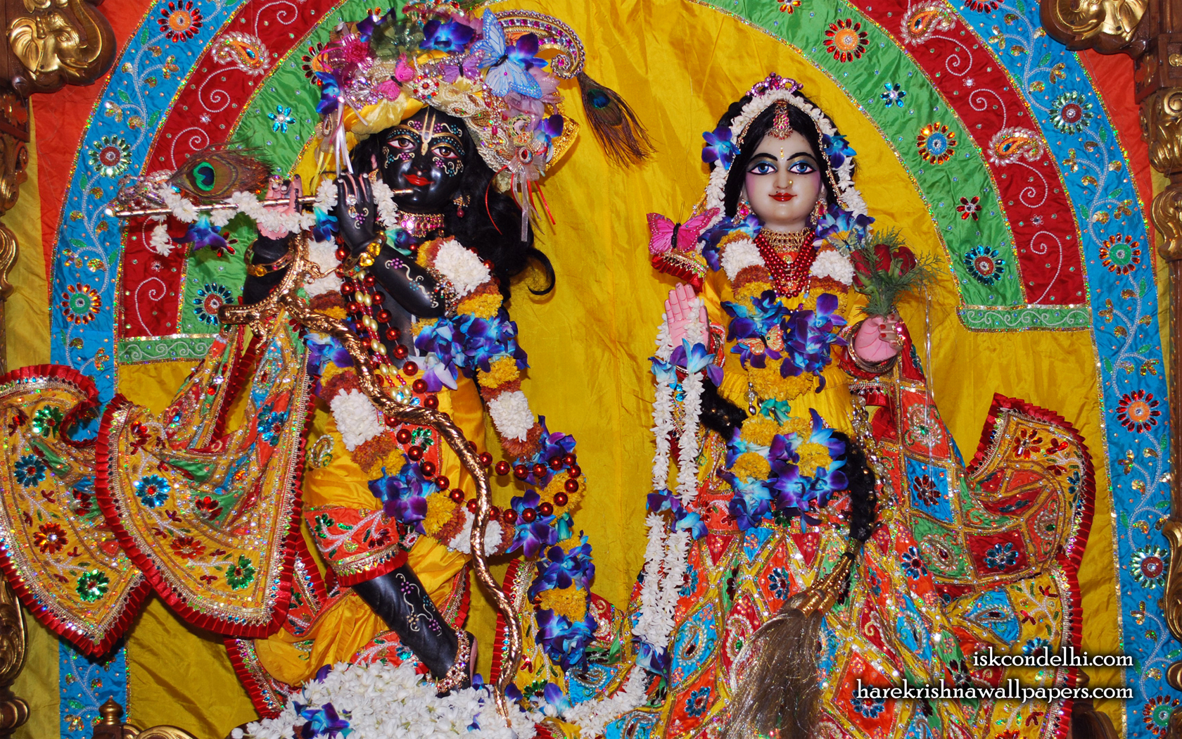 Sri Sri Radha Parthasarathi Wallpaper (012) Size 1680x1050 Download