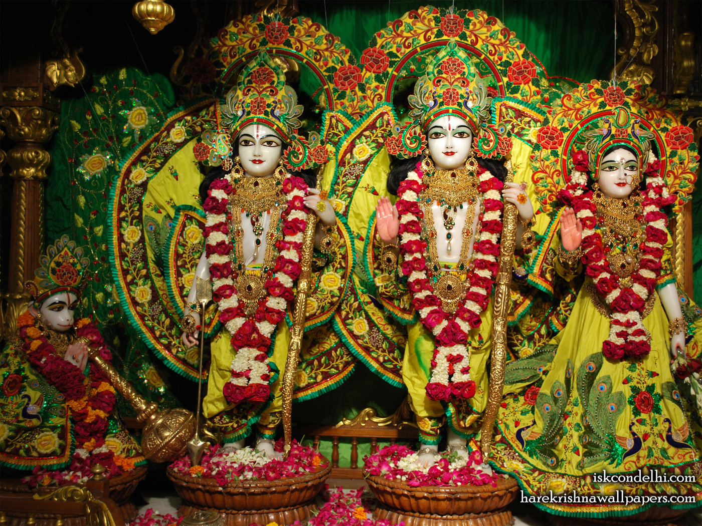 Sri Sri Sita Rama Laxman Hanuman Wallpaper (012) Size 1400x1050 Download