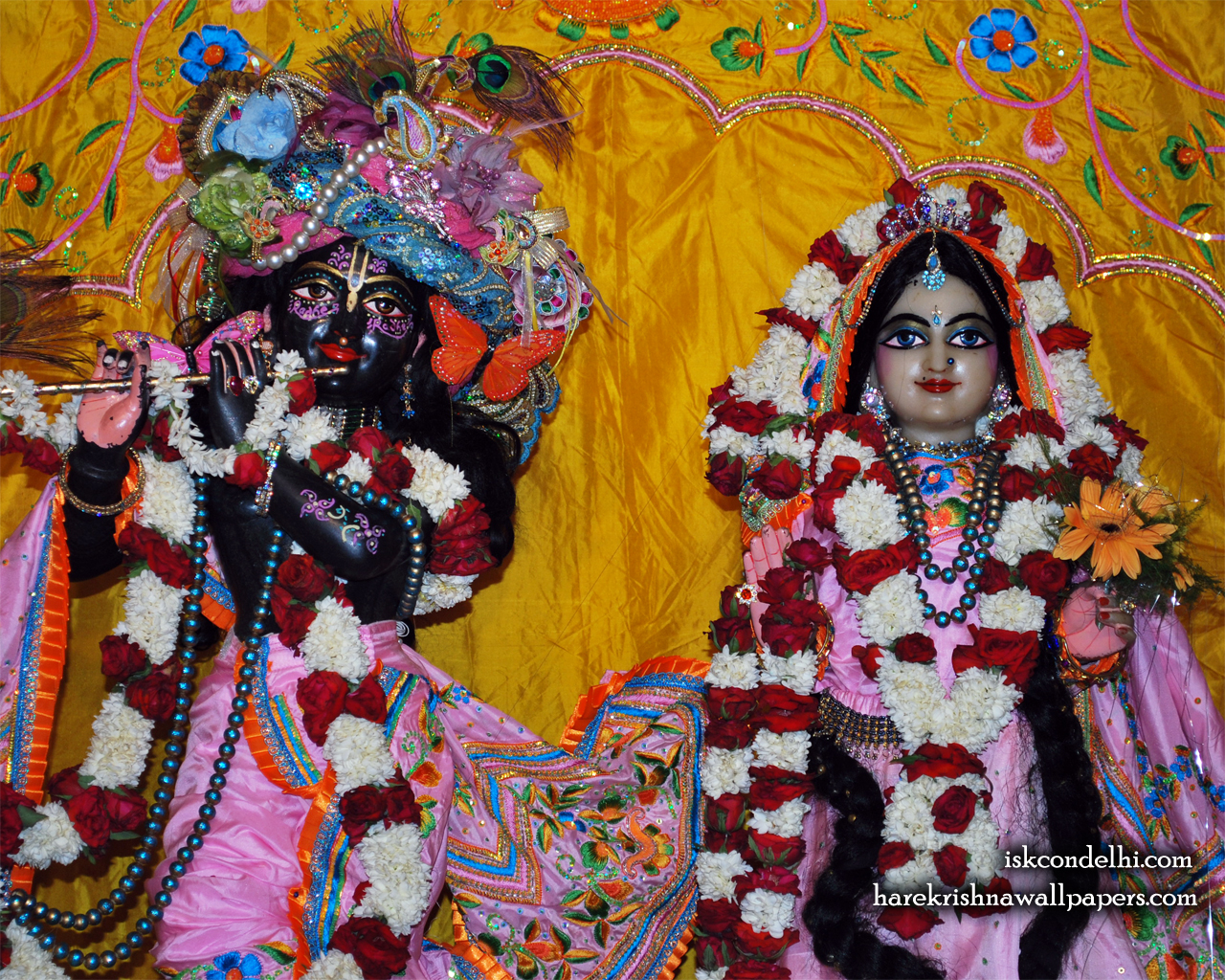 Sri Sri Radha Parthasarathi Close up Wallpaper (013) Size 1280x1024 Download