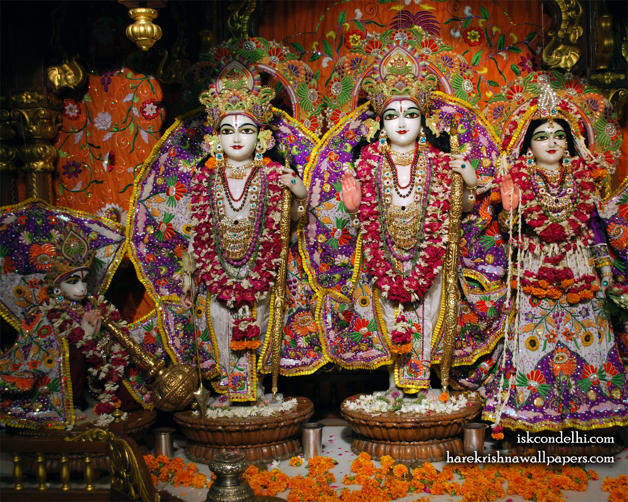 Sri Sri Sita Rama Laxman Hanuman Wallpaper (013) Size 1280x1024 Download