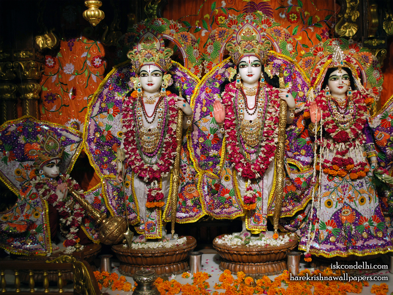 Sri Sri Sita Rama Laxman Hanuman Wallpaper (013) Size 1280x960 Download