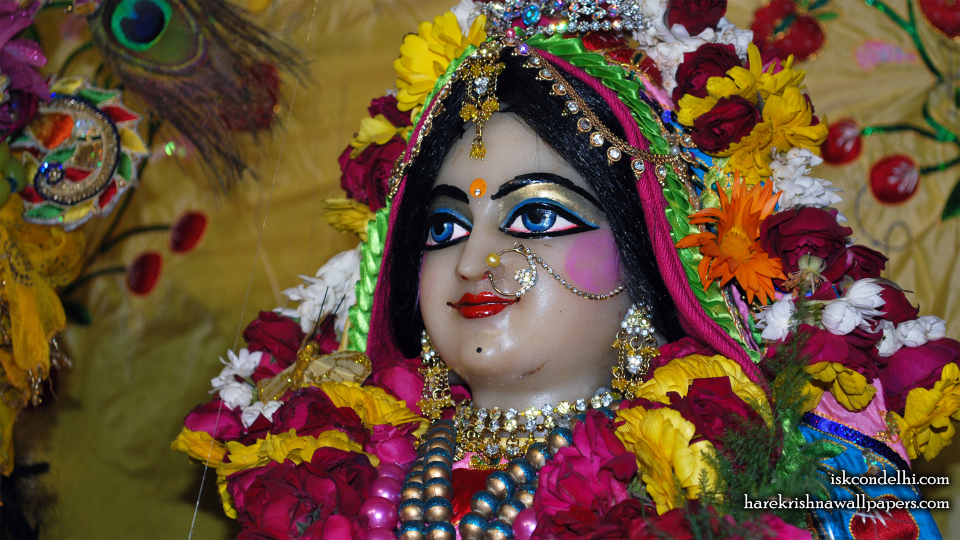 Sri Radha Close up Wallpaper (014) Size 1920x1080 Download