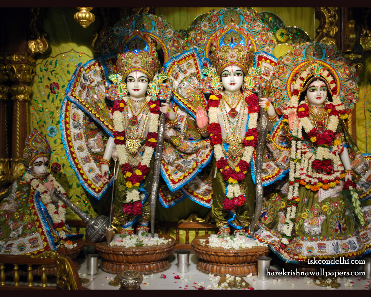 Sri Sri Sita Rama Laxman Hanuman Wallpaper (014) Size 1280x1024 Download