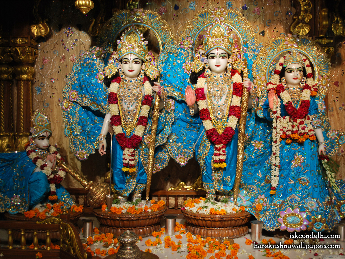 Sri Sri Sita Rama Laxman Hanuman Wallpaper (016) Size 1400x1050 Download