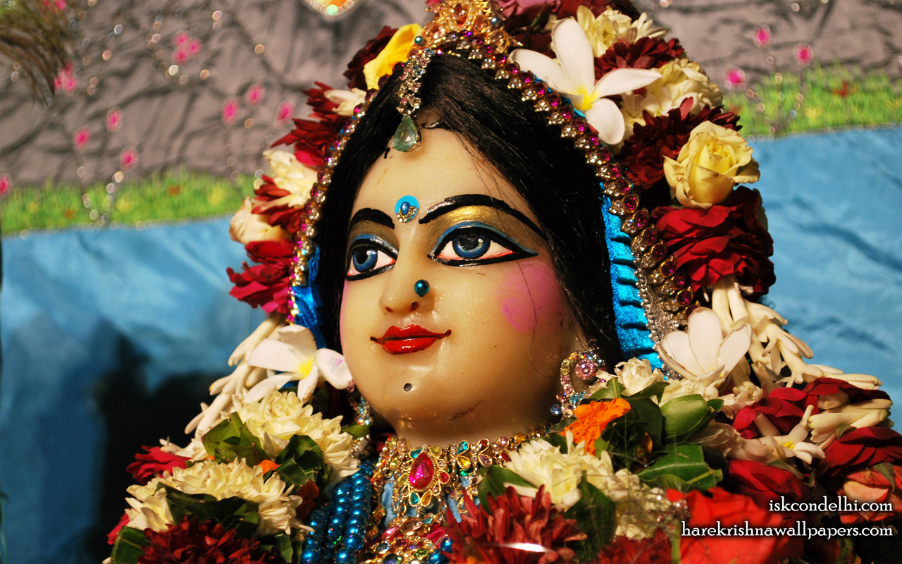 Sri Radha Close up Wallpaper (020) Size 1280x800 Download