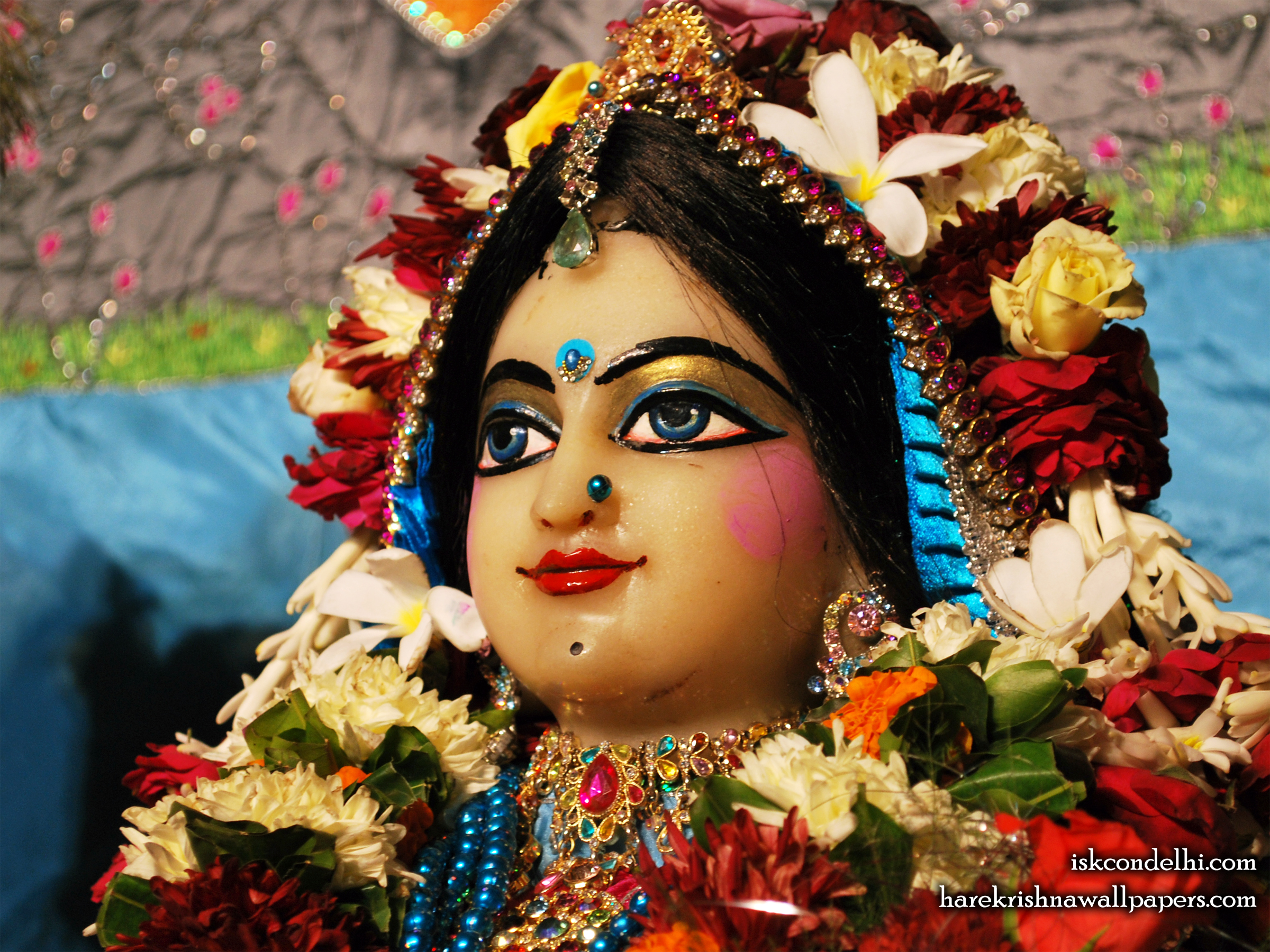 Sri Radha Close up Wallpaper (020) Size 2400x1800 Download