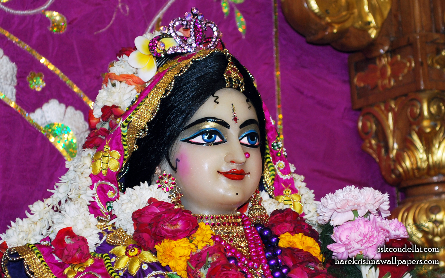 Sri Radha Close up Wallpaper (021) Size 1440x900 Download
