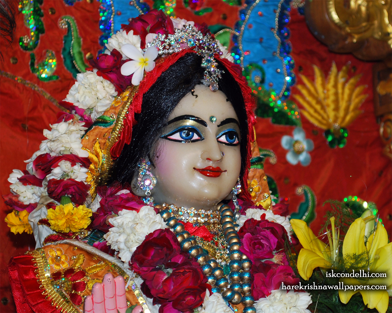 Sri Radha Close up Wallpaper (023) Size 1280x1024 Download