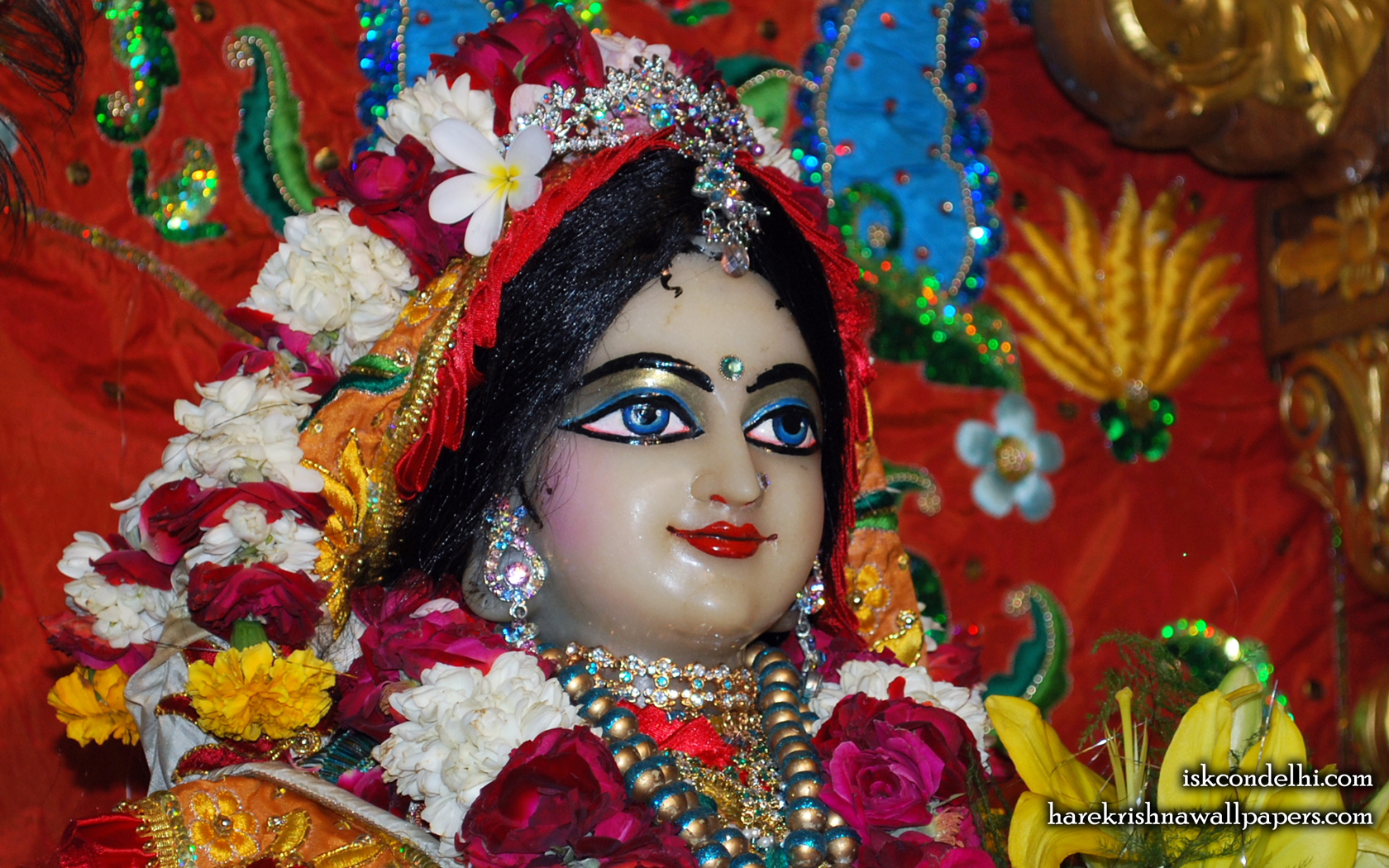 Sri Radha Close up Wallpaper (023) Size 1680x1050 Download