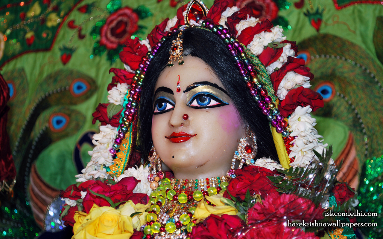 Sri Radha Close up Wallpaper (027) Size 1280x800 Download