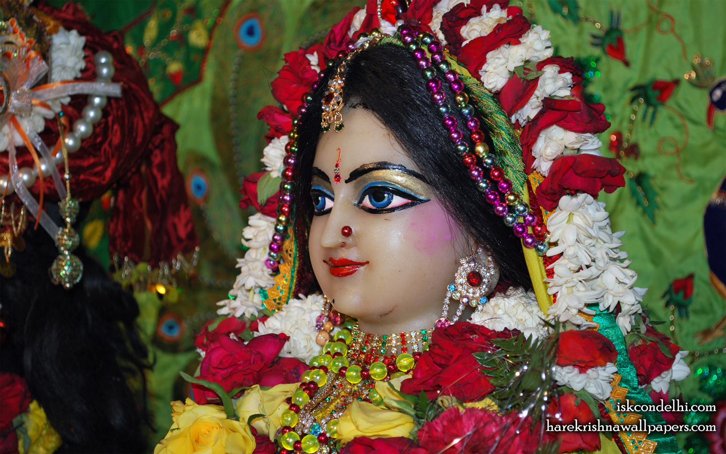 Sri Radha Close up Wallpaper (028) Size 1440x900 Download