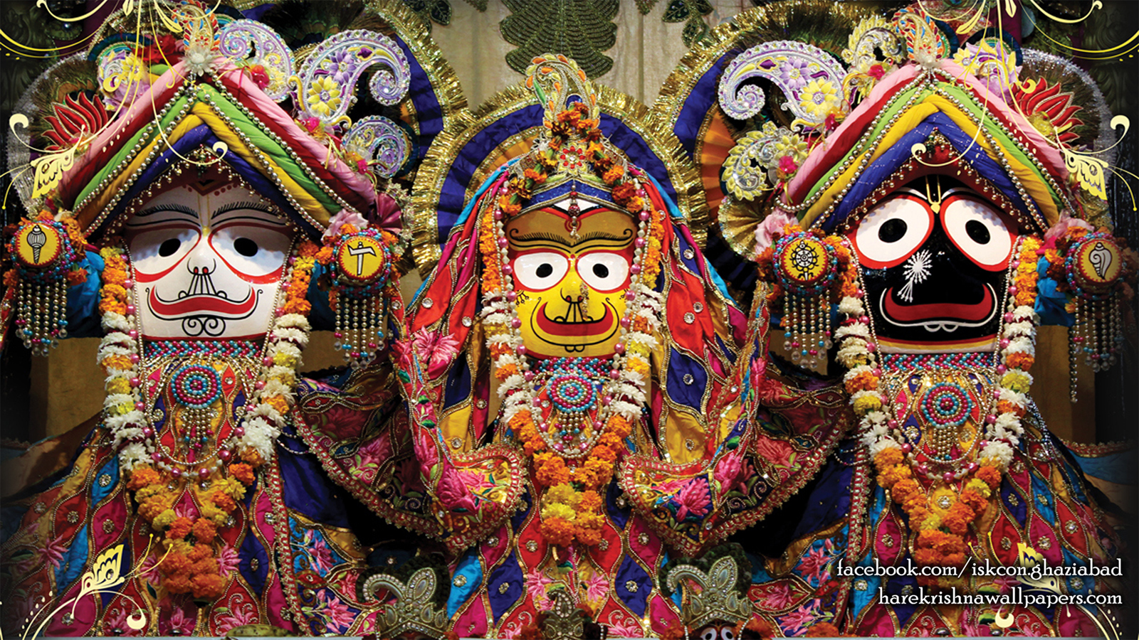 Jagannath Baladeva Subhadra Wallpaper (001) Size 1600x900 Download