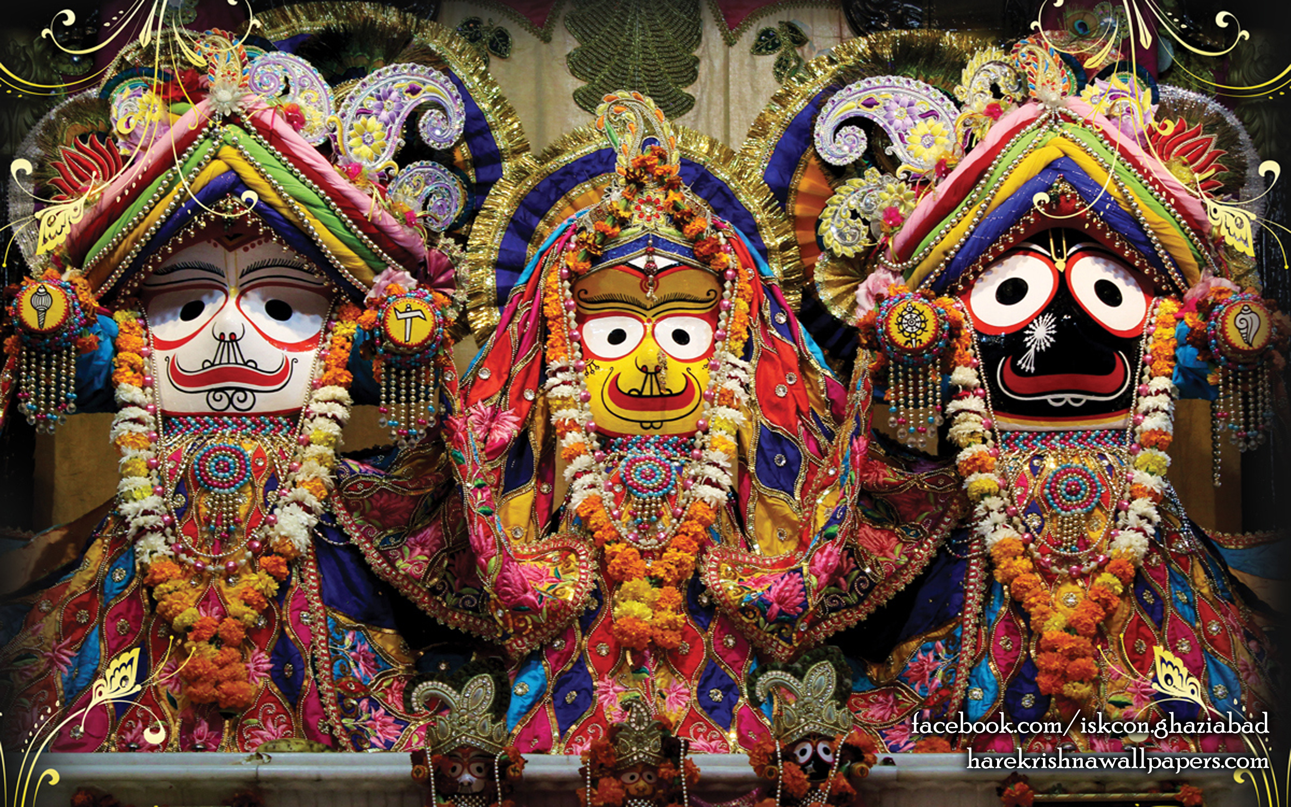 Jagannath Baladeva Subhadra Wallpaper (001) Size 2560x1600 Download