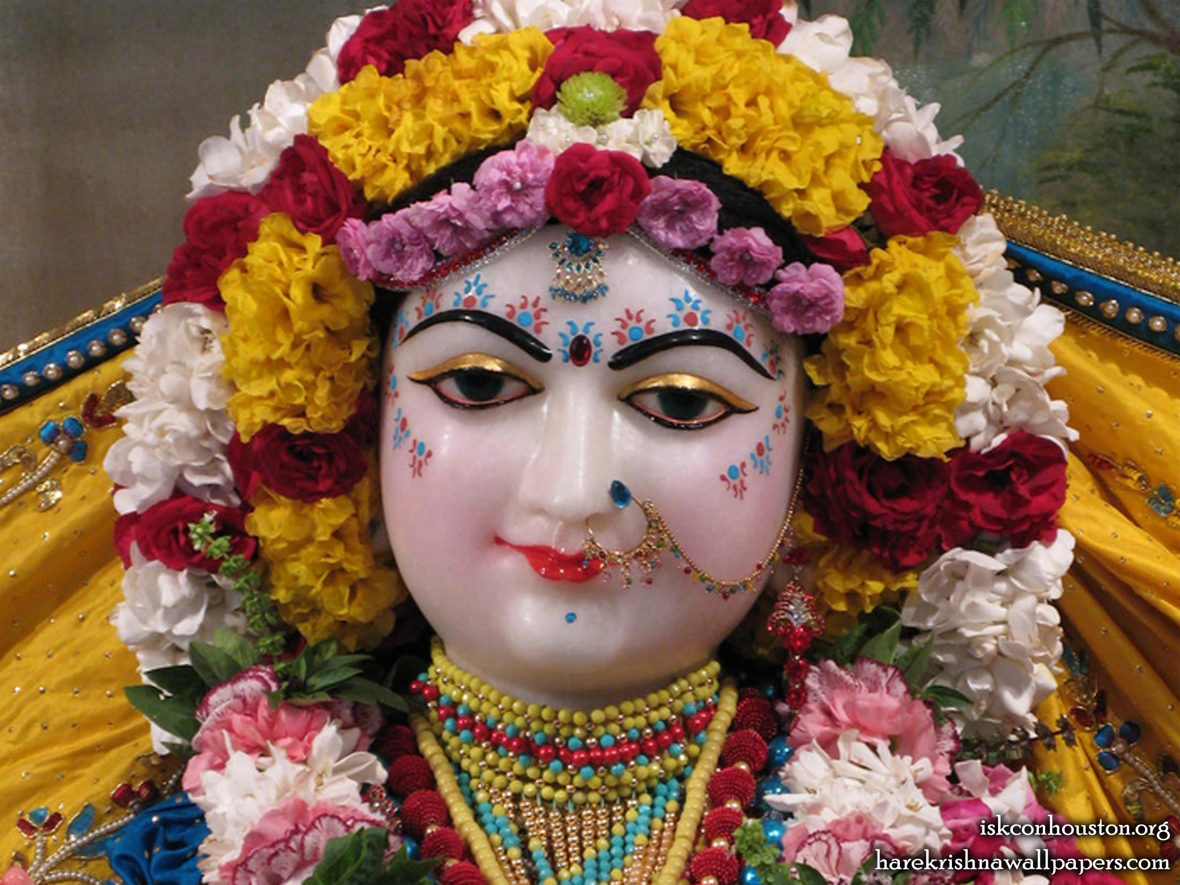 Sri Radha Close up Wallpaper (002) Size 2400x1800 Download