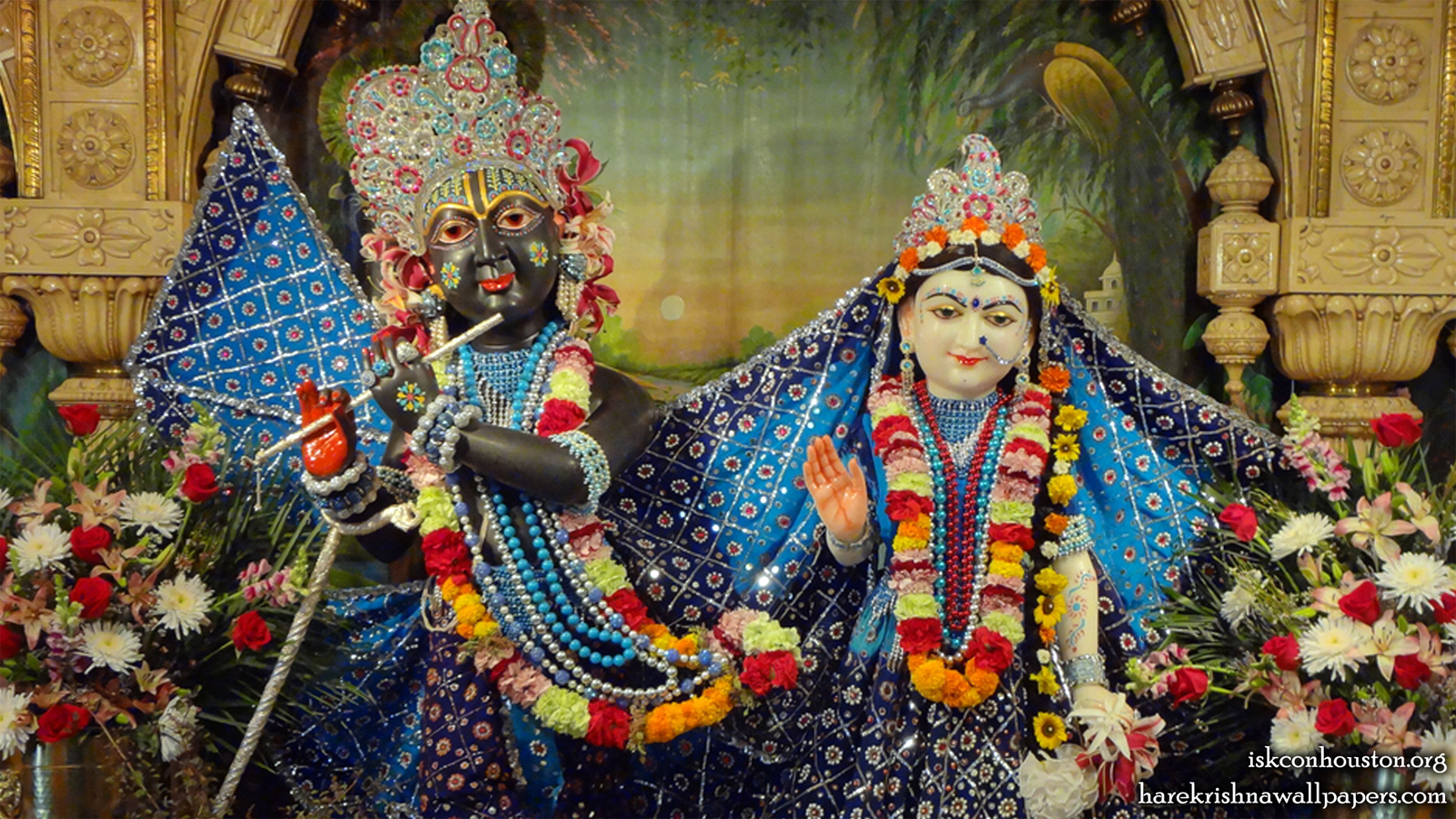 Sri Sri Radha Nilamadhava Close up Wallpaper (004) Size 1600x900 Download