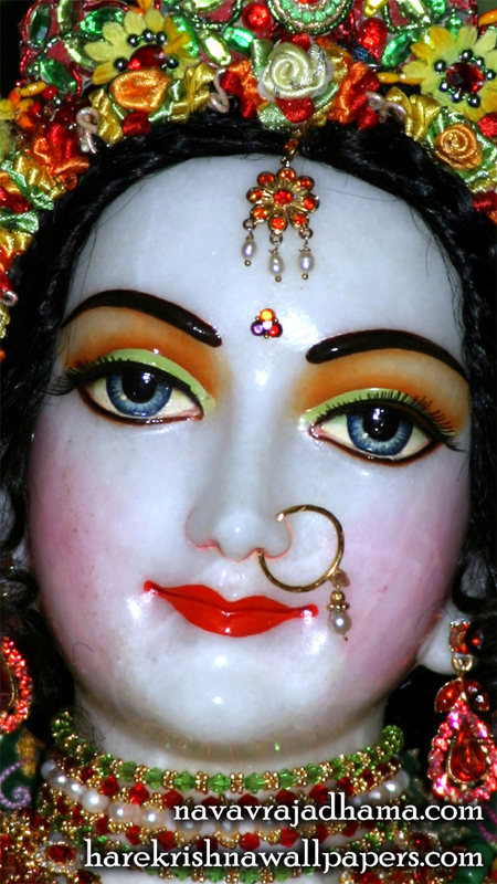 Sri Radha Close up Wallpaper (001) Size 450x800 Download
