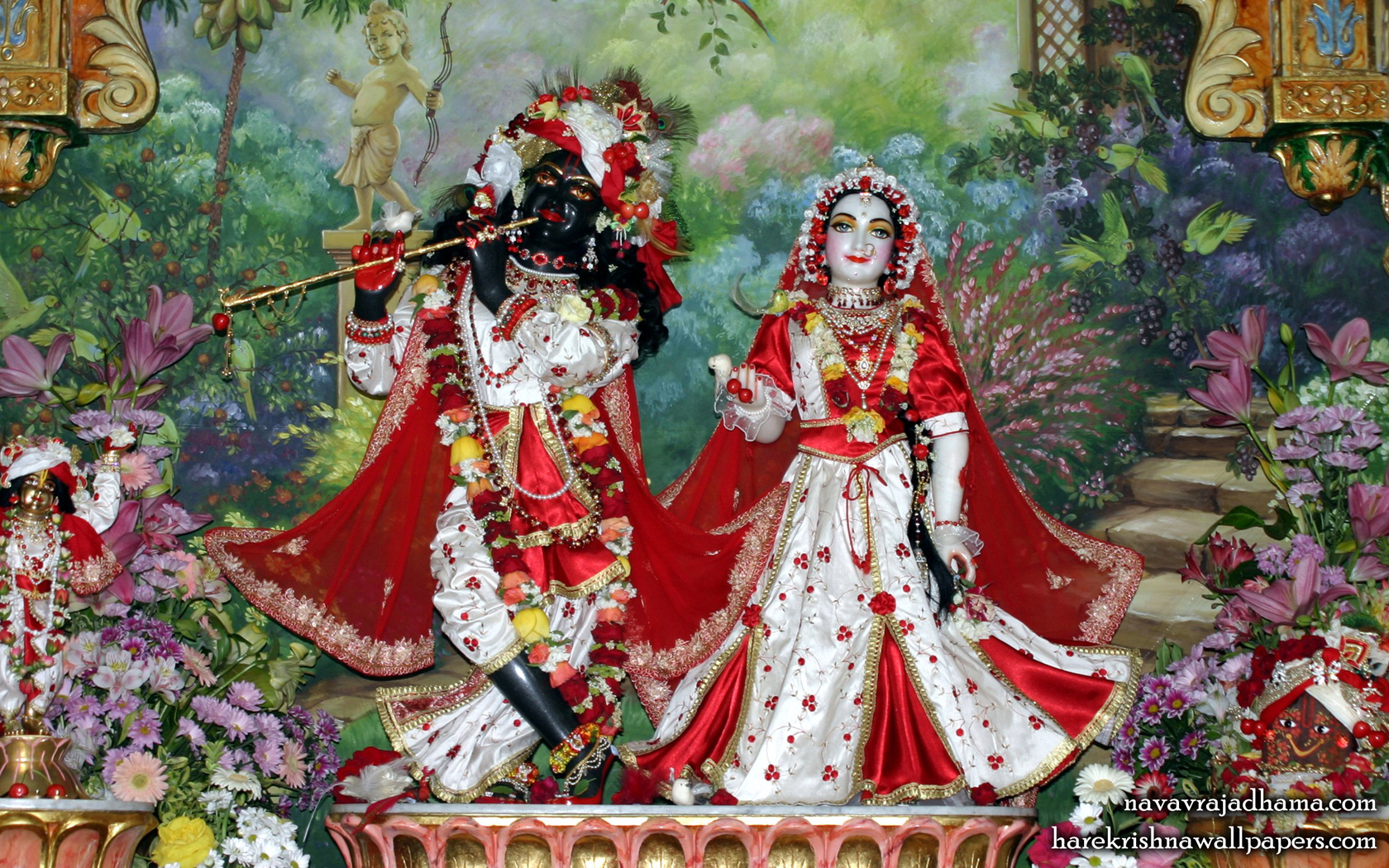 Sri Sri Radha Shyamsundar Wallpaper (002) Size 1680x1050 Download