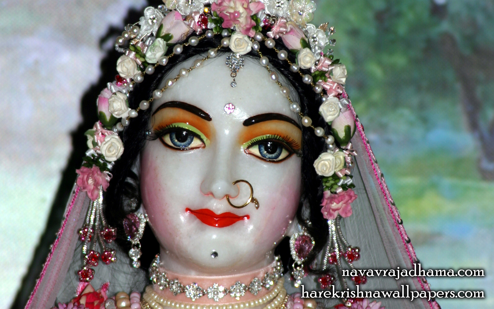 Sri Radha Close up Wallpaper (003) Size 1680x1050 Download