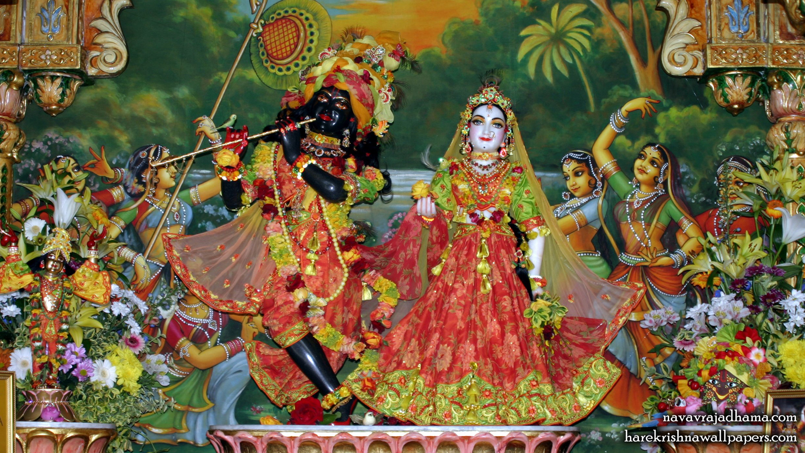 Sri Sri Radha Shyamsundar Wallpaper (003) Size 1600x900 Download