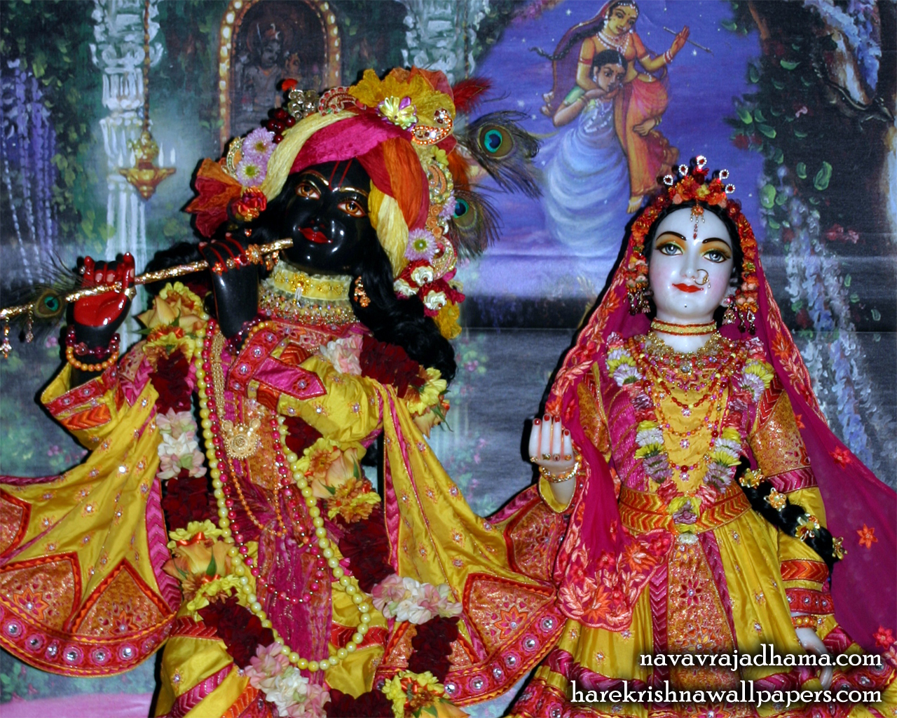 Sri Sri Radha Shyamsundar Close up Wallpaper (003) Size 1280x1024 Download