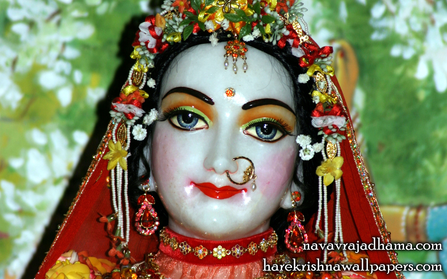 Sri Radha Close up Wallpaper (004) Size 1440x900 Download