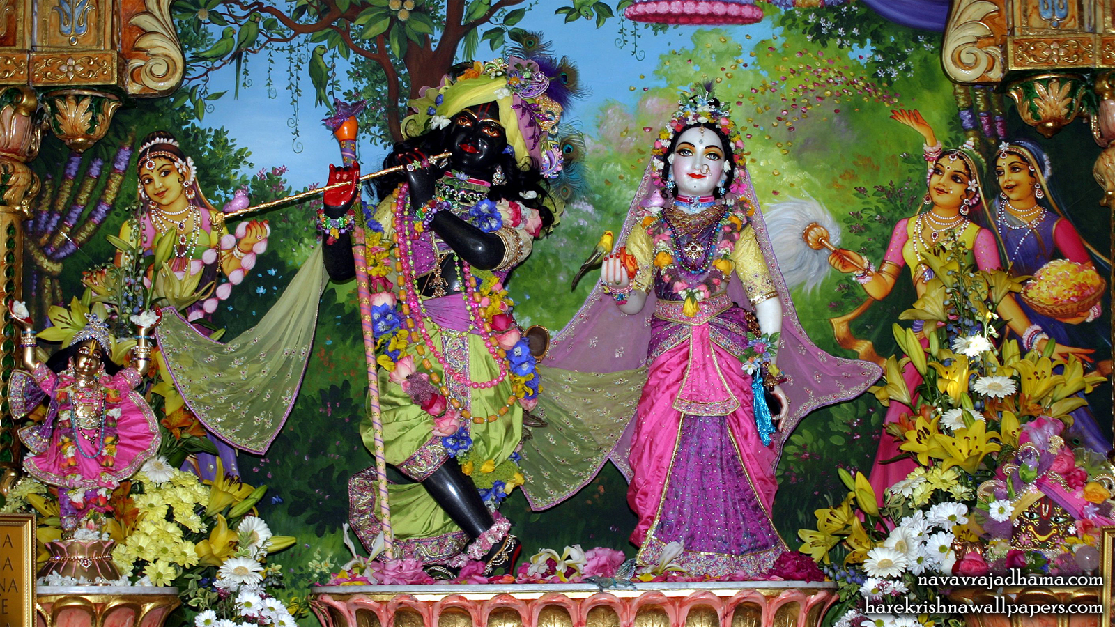 Sri Sri Radha Shyamsundar Wallpaper (004) Size 1600x900 Download