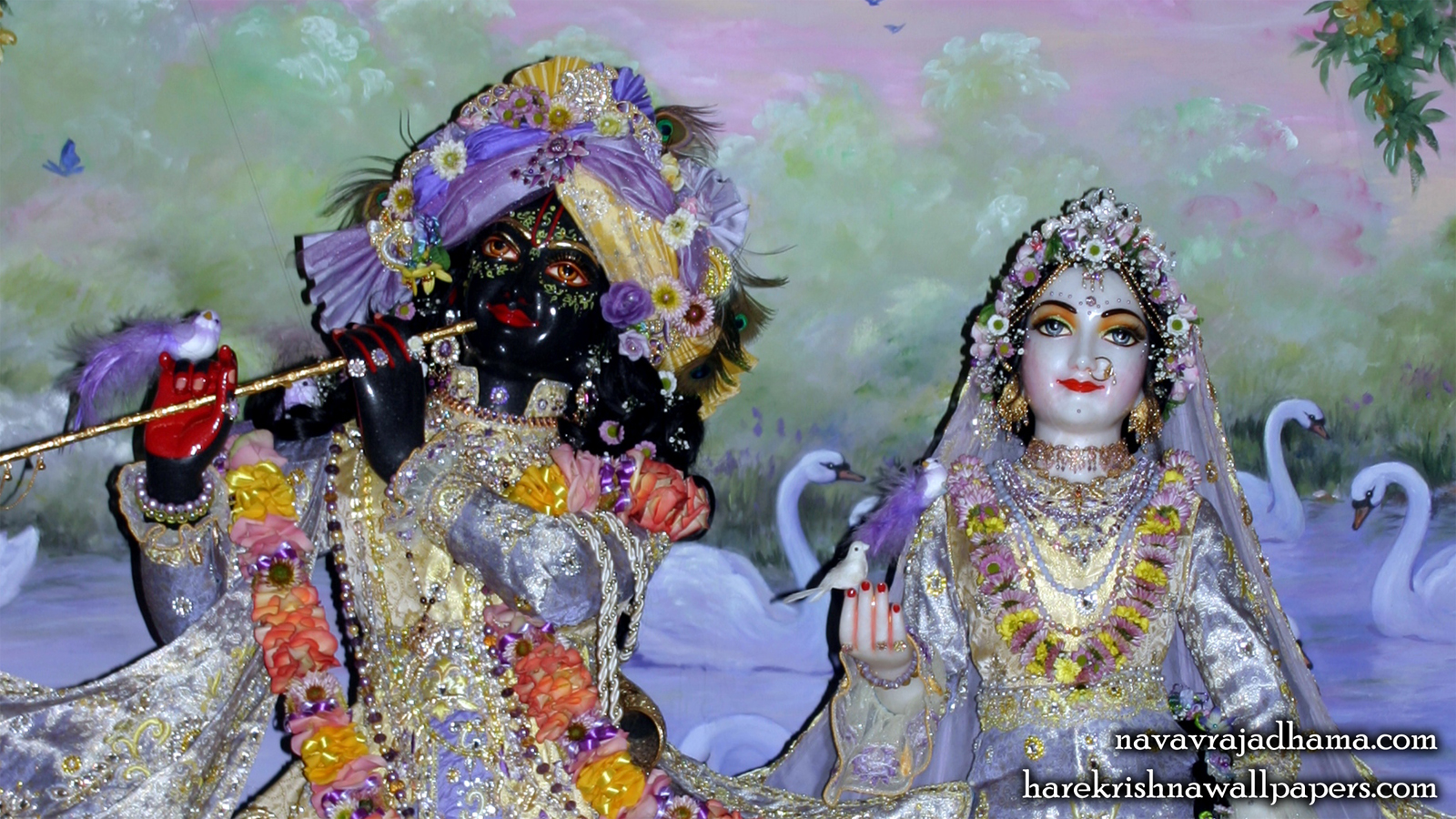 Sri Sri Radha Shyamsundar Close up Wallpaper (005) Size 1600x900 Download