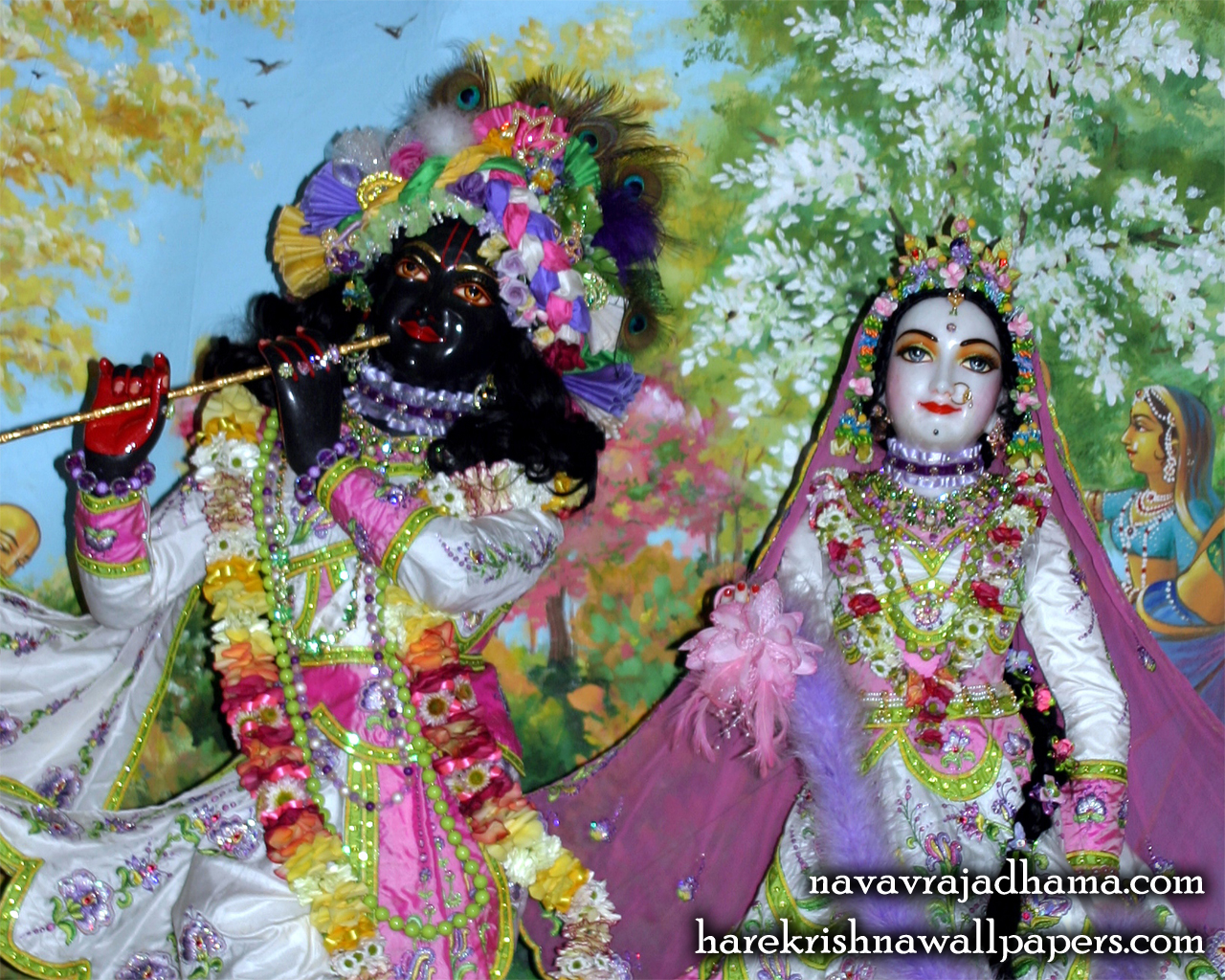 Sri Sri Radha Shyamsundar Close up Wallpaper (006) Size 1280x1024 Download