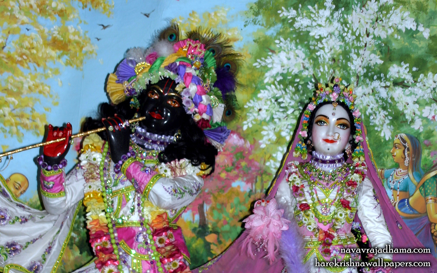 Sri Sri Radha Shyamsundar Close up Wallpaper (006) Size 1440x900 Download