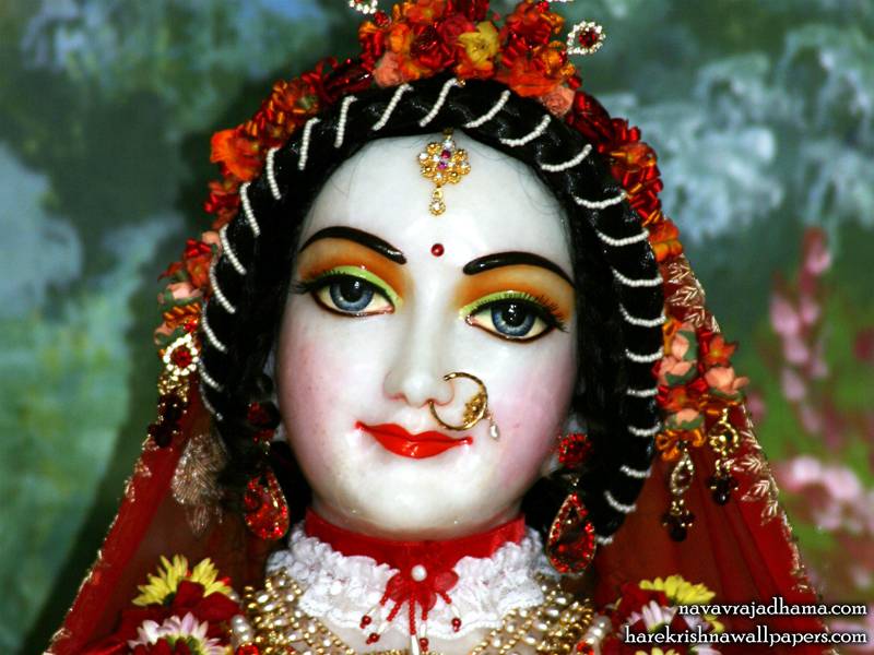 Sri Radha Close up Wallpaper (008)