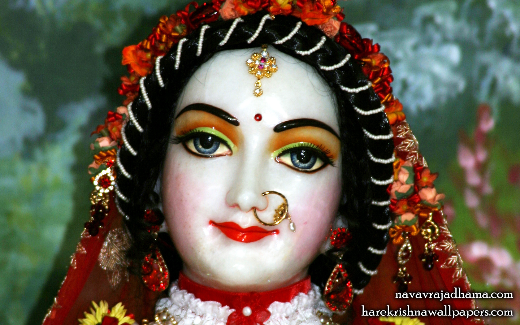 Sri Radha Close up Wallpaper (008) Size 1680x1050 Download