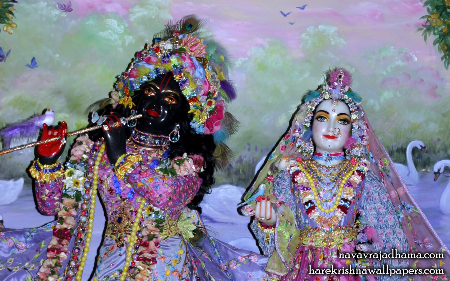 Sri Sri Radha Shyamsundar Close up Wallpaper (008) Size 1440x900 Download