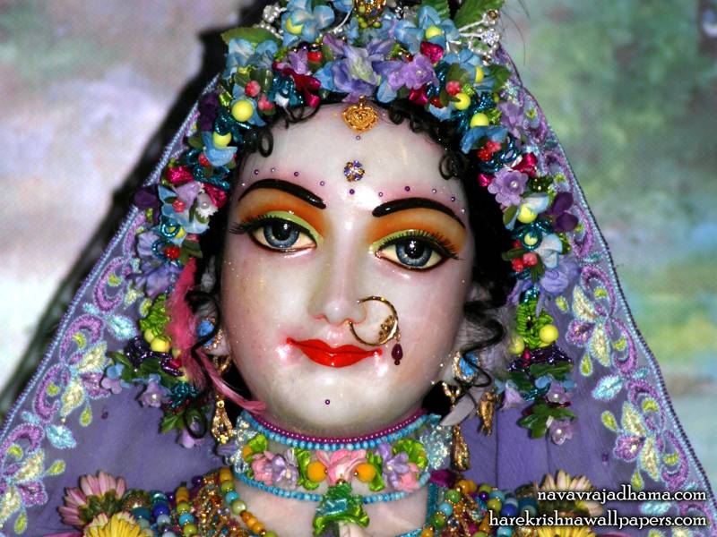 Sri Radha Close up Wallpaper (009)