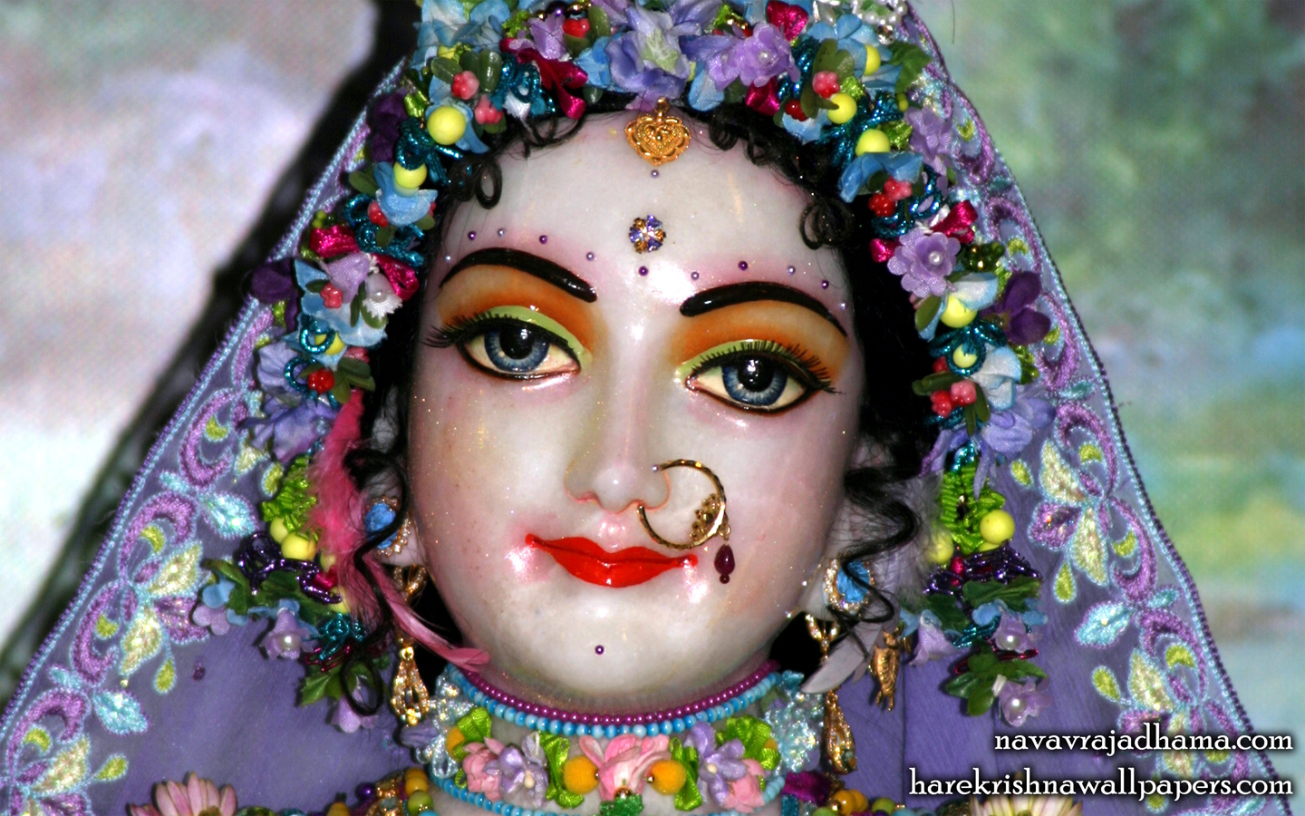 Sri Radha Close up Wallpaper (009) Size 1440x900 Download
