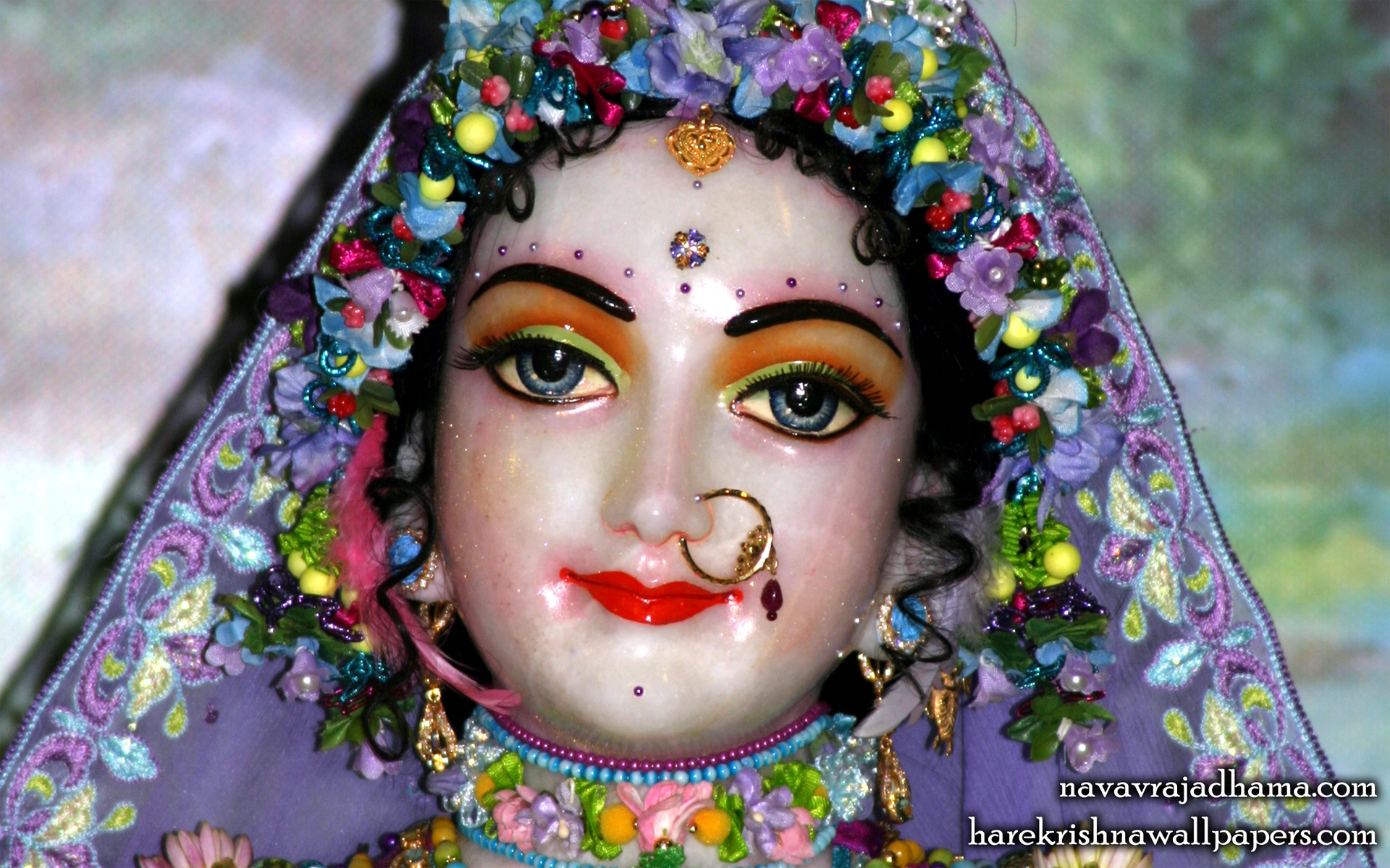 Sri Radha Close up Wallpaper (009) Size 1920x1200 Download