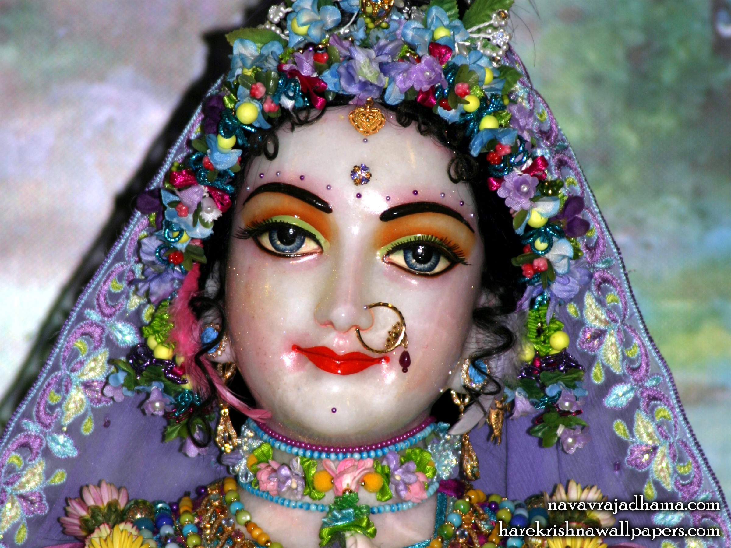 Sri Radha Close up Wallpaper (009) Size 2400x1800 Download