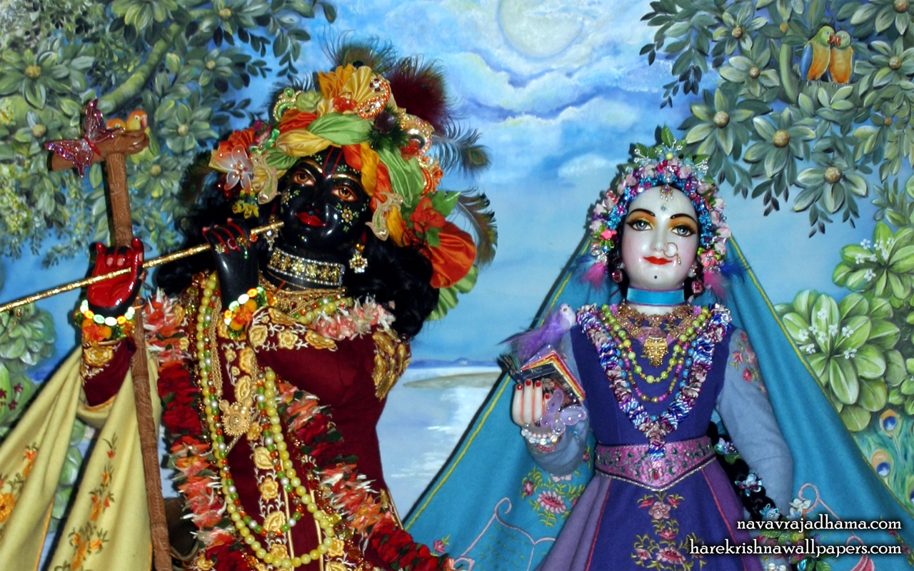 Sri Sri Radha Shyamsundar Close up Wallpaper (009) Size 1280x800 Download